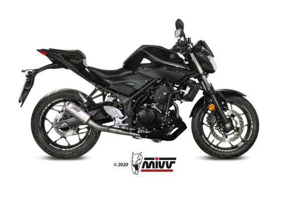 MIVV MK3 ΟΛΌΣΩΜΗ ΕΞΆΤΜΙΣΗ YAMAHA MT 03 YZF R3 2015-2024 ST. STEEL