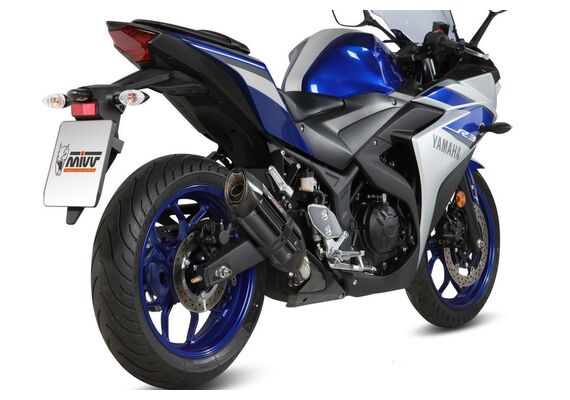 MIVV SUONO ΤΕΛΙΚΌ ΕΞΆΤΜΙΣΗΣ YAMAHA YZF R3 2015-2024 BLACK