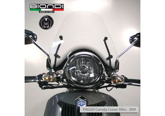 BIONDI ΖΕΛΑΤΊΝΑ PIAGGIO CARNABY CRUISER 2009-2012 ΚΟΝΤΉ 36X38CM ΔΙΆΦΑΝΗ