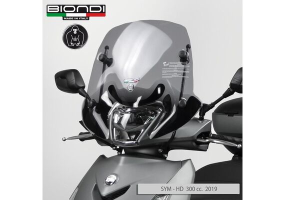 BIONDI ΖΕΛΑΤΊΝΑ SYM HD 300 2019-2024 HONDA SH 300 2011-2014 VISION 110 ΚΟΝΤΉ 47X54CM ΕΛΑΦΡΏΣ ΦΙΜΈ