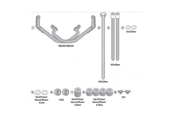 ΠΡΟΣΤΑΣΊΑ ΚΙΝΗΤΉΡΑ TN9222 700 CL-X (2021) CF MOTO GIVI