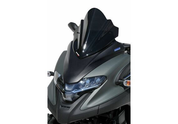ERMAX ΖΕΛΑΤΊΝΑ YAMAHA TRICITY 300 2020-2024 ΚΟΝΤΉ HYPER 39CM ΣΚΟΎΡΟ ΦΙΜΈ