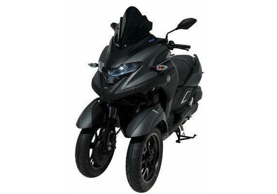 ERMAX ΖΕΛΑΤΊΝΑ YAMAHA TRICITY 300 2020-2024 ΚΟΝΤΉ HYPER 39CM ΣΚΟΎΡΟ ΦΙΜΈ