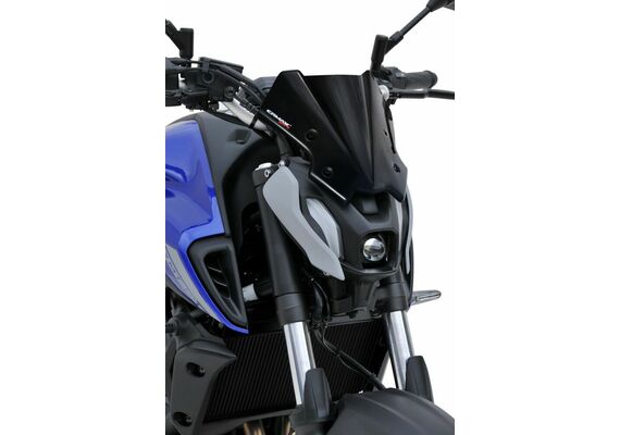 ERMAX ΖΕΛΑΤΊΝΑ YAMAHA MT 07 2021-2024 ΚΟΝΤΉ HYPER 22CM ΣΚΟΎΡΟ ΦΙΜΈ