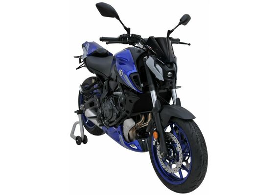 ERMAX ΖΕΛΑΤΊΝΑ YAMAHA MT 07 2021-2024 ΚΟΝΤΉ HYPER 22CM ΣΚΟΎΡΟ ΦΙΜΈ