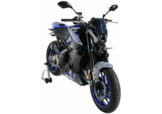 ERMAX ΖΕΛΑΤΊΝΑ YAMAHA MT 09 2021-2023 ΚΟΝΤΉ HYPER 22CM ΣΚΟΎΡΟ ΦΙΜΈ