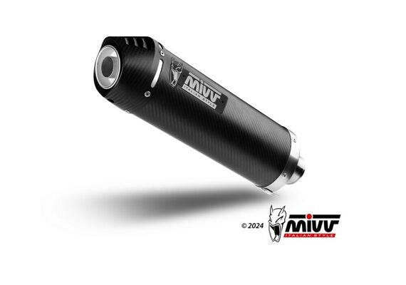 MIVV OVAL ΤΕΛΙΚΌ ΕΞΆΤΜΙΣΗΣ KAWASAKI Z 750 2007-2012 CARBON