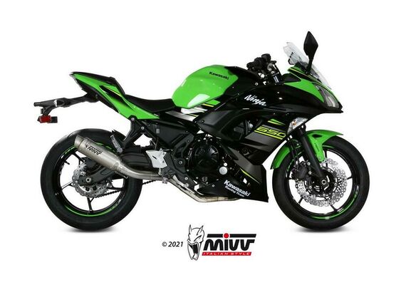 MIVV GPPRO ΟΛΌΣΩΜΗ ΕΞΆΤΜΙΣΗ KAWASAKI Z 650 NINJA 650 2017-2023 TITANIUM