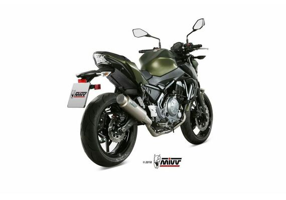 MIVV GPPRO ΟΛΌΣΩΜΗ ΕΞΆΤΜΙΣΗ KAWASAKI Z 650 NINJA 650 2017-2023 TITANIUM