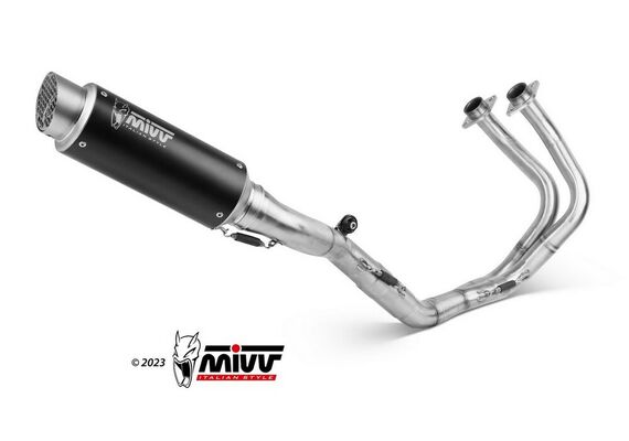 MIVV GPPRO ΟΛΌΣΩΜΗ ΕΞΆΤΜΙΣΗ KAWASAKI Z 650 NINJA 650 2017-2023 BLACK