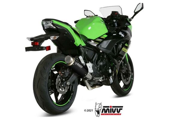 MIVV GPPRO ΟΛΌΣΩΜΗ ΕΞΆΤΜΙΣΗ KAWASAKI Z 650 NINJA 650 2017-2023 BLACK