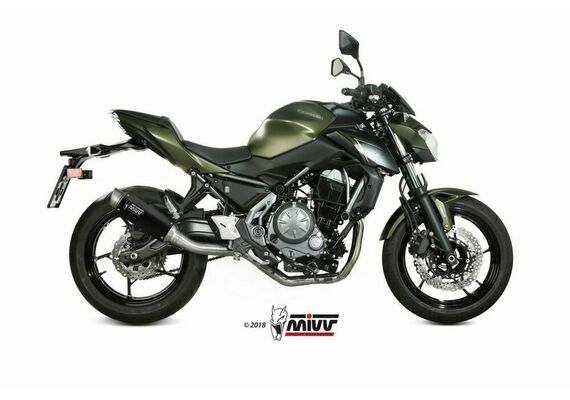 MIVV GPPRO ΟΛΌΣΩΜΗ ΕΞΆΤΜΙΣΗ KAWASAKI Z 650 NINJA 650 2017-2023 BLACK