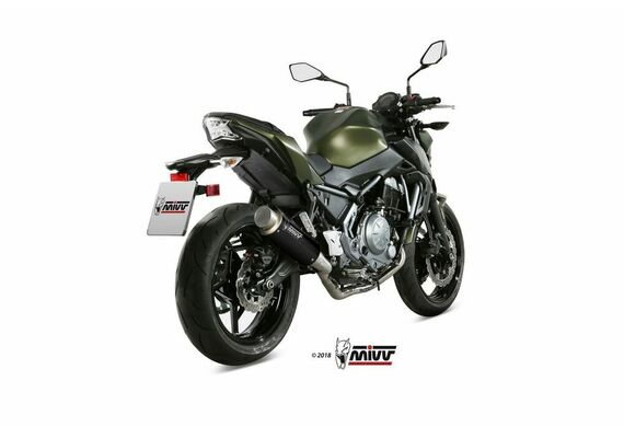 MIVV GPPRO ΟΛΌΣΩΜΗ ΕΞΆΤΜΙΣΗ KAWASAKI Z 650 NINJA 650 2017-2023 BLACK