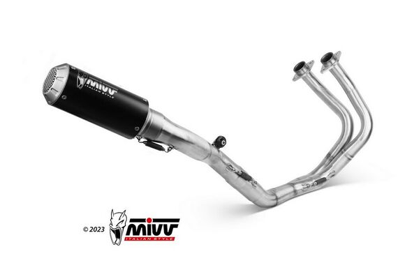 MIVV MK3 ΟΛΌΣΩΜΗ ΕΞΆΤΜΙΣΗ KAWASAKI Z 650 NINJA 650 2017-2023 BLACK