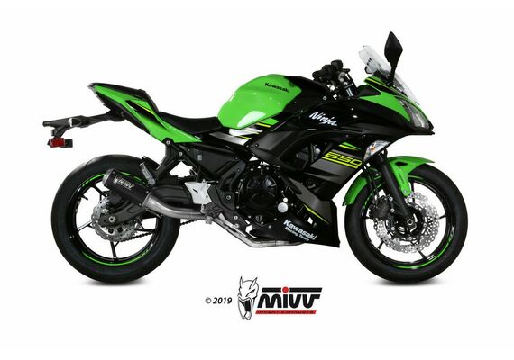 MIVV MK3 ΟΛΌΣΩΜΗ ΕΞΆΤΜΙΣΗ KAWASAKI Z 650 NINJA 650 2017-2023 BLACK