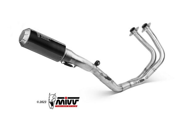 MIVV MK3 ΟΛΌΣΩΜΗ ΕΞΆΤΜΙΣΗ KAWASAKI Z 650 NINJA 650 2017-2023 CARBON