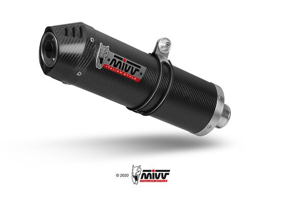 MIVV OVAL ΟΛΌΣΩΜΗ ΕΞΆΤΜΙΣΗ KAWASAKI VERSYS 650 2022-2023 CARBON