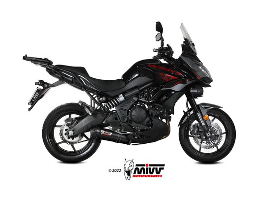 MIVV OVAL ΟΛΌΣΩΜΗ ΕΞΆΤΜΙΣΗ KAWASAKI VERSYS 650 2022-2023 BLACK