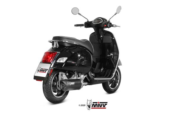 MIVV MOVER ΤΕΛΙΚΌ ΕΞΆΤΜΙΣΗΣ PIAGGIO VESPA GTS 300 2008-2020 BLACK