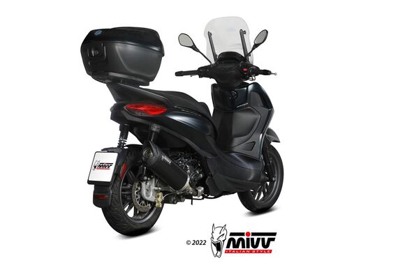 MIVV MOVER ΤΕΛΙΚΌ ΕΞΆΤΜΙΣΗΣ PIAGGIO BEVERLY 300 HPE 2021-2024 BLACK