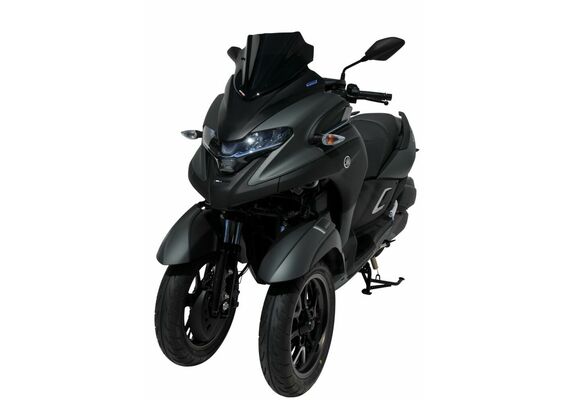 ERMAX ΖΕΛΑΤΊΝΑ YAMAHA TRICITY 300 2020-2024 ΚΟΝΤΉ 30CM ΣΚΟΎΡΟ ΦΙΜΈ
