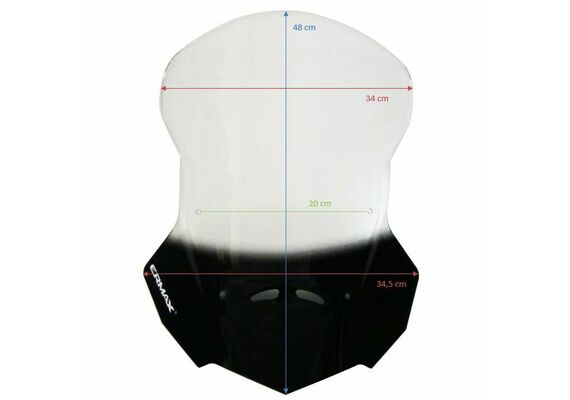 ERMAX ΖΕΛΑΤΊΝΑ HONDA NC 750X 2021-2024 ΤΟΥΡΙΣΤΙΚΉ 48CM ΕΛΑΦΡΏΣ ΦΙΜΈ