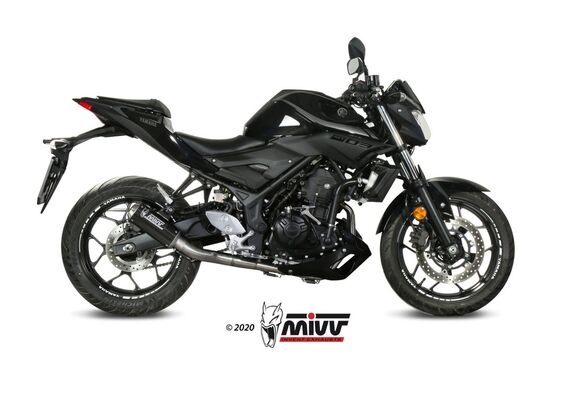 MIVV MK3 ΟΛΌΣΩΜΗ ΕΞΆΤΜΙΣΗ YAMAHA MT 03 YZF R3 2015-2024 CARBON