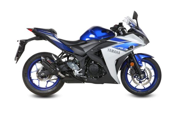 MIVV SUONO ΤΕΛΙΚΌ ΕΞΆΤΜΙΣΗΣ YAMAHA YZF R3 2015-2024 BLACK