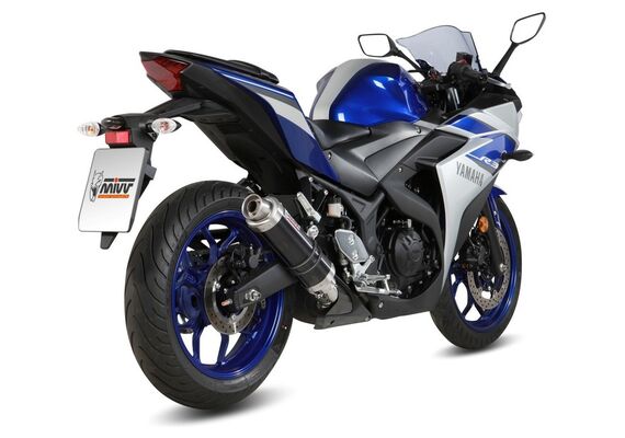 MIVV GP ΤΕΛΙΚΌ ΕΞΆΤΜΙΣΗΣ YAMAHA YZF R3 2015-2024 BLACK
