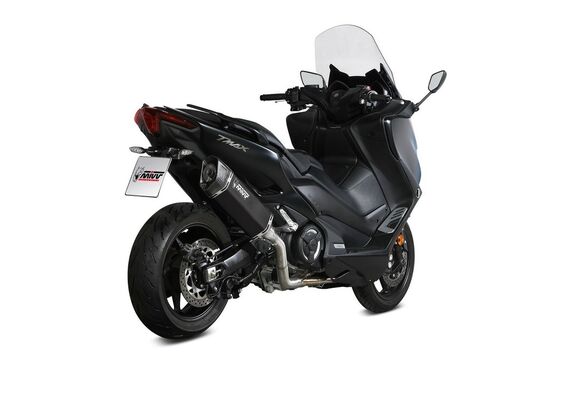 MIVV SR-1 ΟΛΌΣΩΜΗ ΕΞΆΤΜΙΣΗ YAMAHA T MAX 560 2020-2021 BLACK INOX