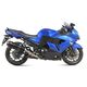 MIVV OVAL EXHAUST SLIP-ONS KAWASAKI ZZR 1400 2008-2011 BLACK