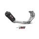 MIVV OVAL EXHAUST FULL SYSTEM YAMAHA TRACER 900 GT 2015-2020 CARBON